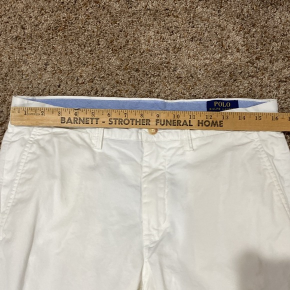 Men’s White Ralph Lauren Polo Chino Stretch Straight Fit 32 waist x 30 length - Picture 2 of 8